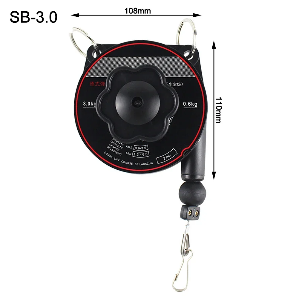 

Аксессуар телескопического балансира пружин с предохранительной цепью и позиционирующим зажимом для автомобильных и сварочных приложений