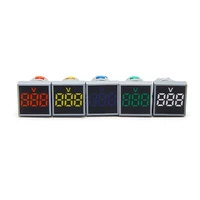 mini type digital display led signals indicator light with ac voltmeter ammeter voltage current meter