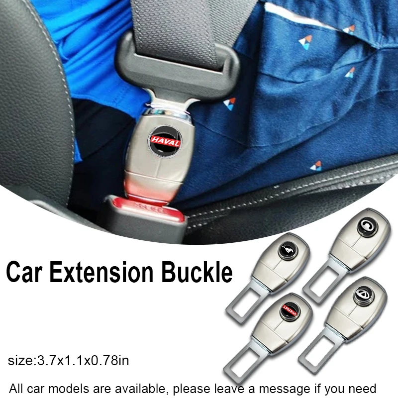 

Car Safety Extension Buckle Metal Silver for Abarth 595 500 Competizione Carbono Aleron Punto Esseesse Bravo Car Accessories