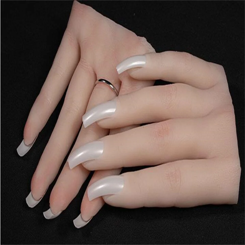 Силиконовое Обучение искусству ногтей женское тело манекена руки 4 поддельных