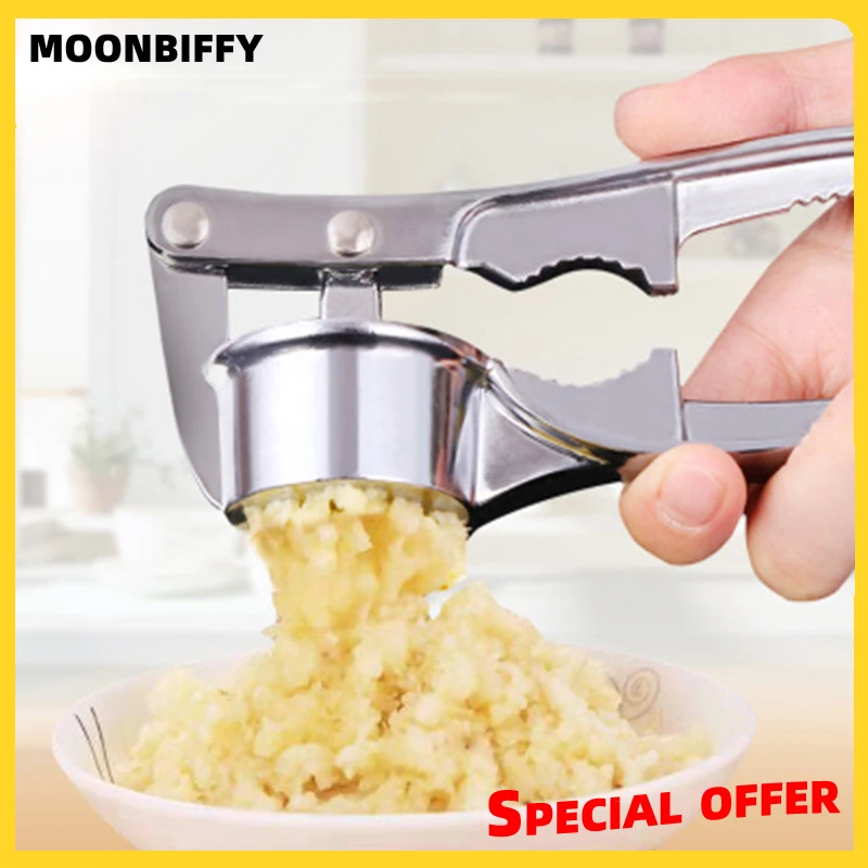 

Stainless Steel Garlic Presses Alloy Garlic Presses Squeeze Tool Fruit Vegetable Tools Cooking Kitchen Accessories Cocina Masher