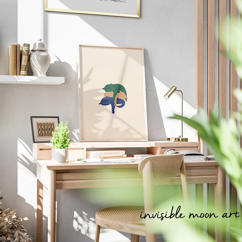 Милый кот иллюстрация кошка фруктовая чаша кошачья линия сонные котешки