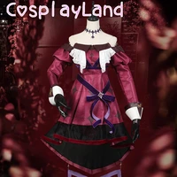 vtuber hololive hyakumantenbara salome cosplay costume salome red lolita fancy dress custom made women suit vtuber cosplay