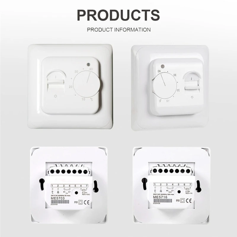 Регулятор температуры теплого пола 230 В электрический термостат с подогревом