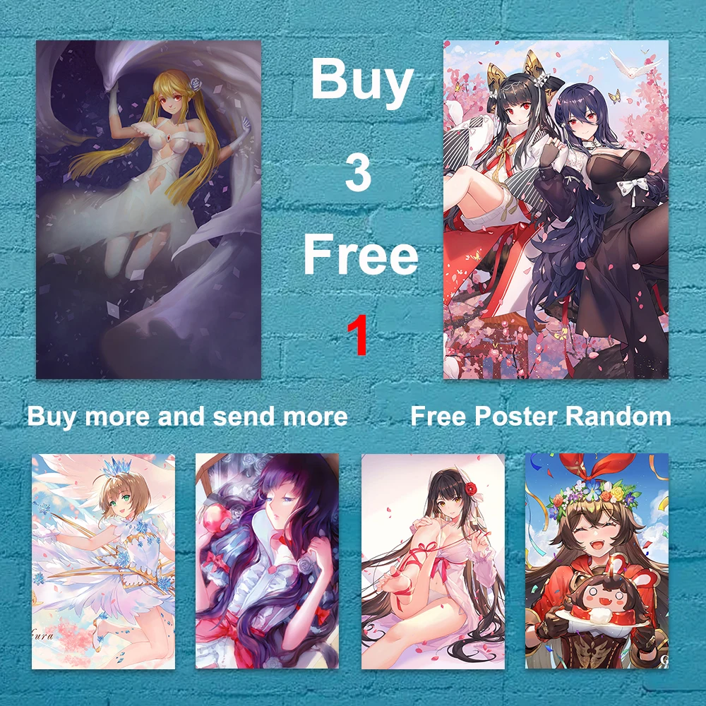 

Постер с принтами Genshin Impact, холст, картина на заказ, Классическая роспись, Современная гостиная, домашнее настенное украшение, художественное оформление