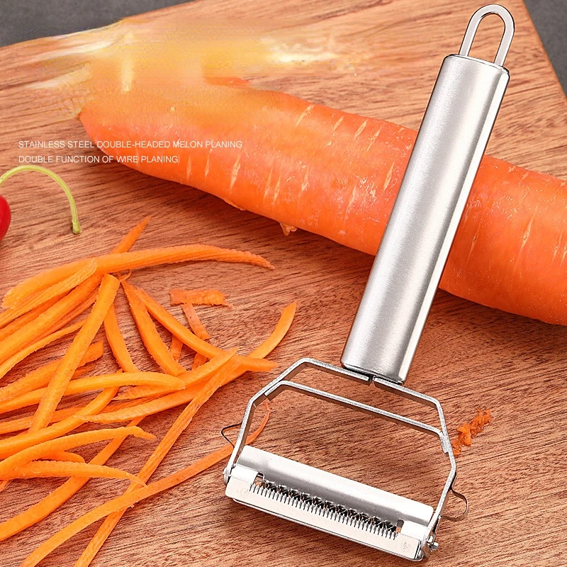 

2 in1 Stainless Steel Peeler Grater Fruit Vegetables Peeler Double Planing Grater Kitchen Tools
