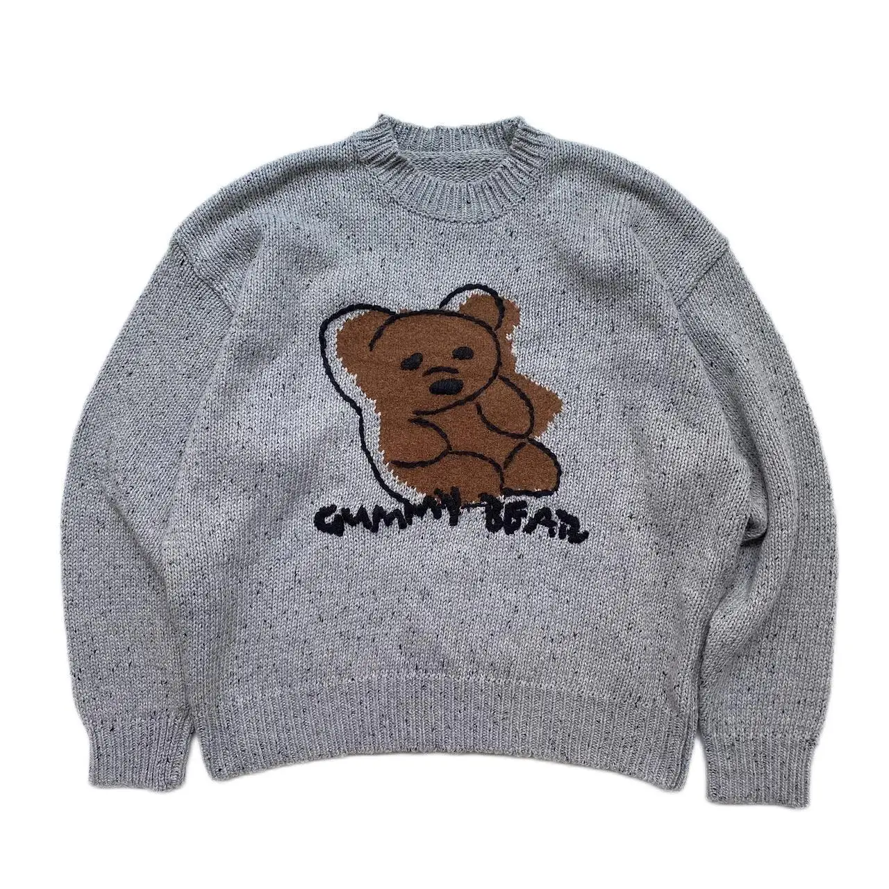 Kapital Vintage Bear Printed Plush Loose Pullover Autumn Casual Versatile Long Sleeve Thick Men's and Women's Woolen Sweaters