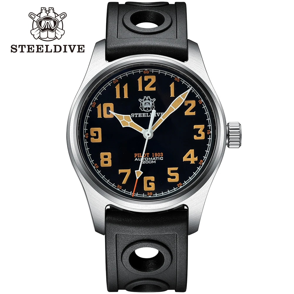 

Dive Watches 200M Waterproof SD1940V Swiss Super Luminous Sapphire Crystal Mechanical/Quartz Fashion Pilot 316L Stainless Steel