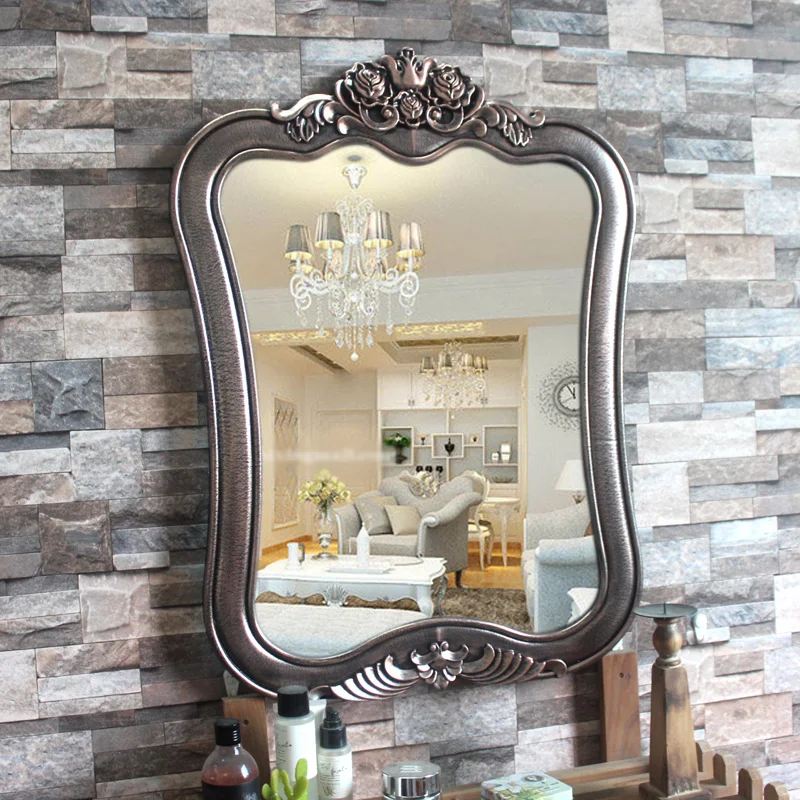 Border Mirror Frame Wall Full Length Body Large Vanity Vintage Mirror Big Shower Wood Long Wohnzimmer Deko Home Decoration Gift