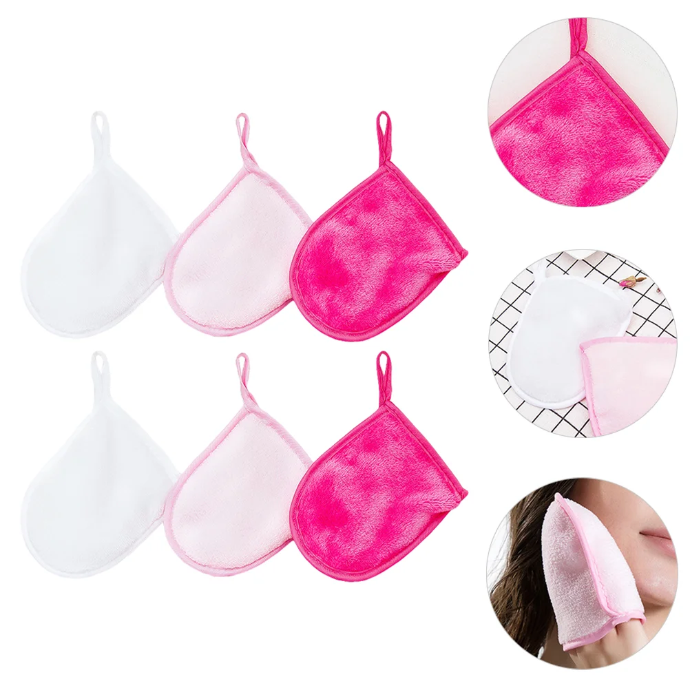 

Facial Gloves Makeup Mitten Cleaning Pads Cleansing Remover Face Mitt Cloth Reusable Washing Smalltowel Towels Exfoliating