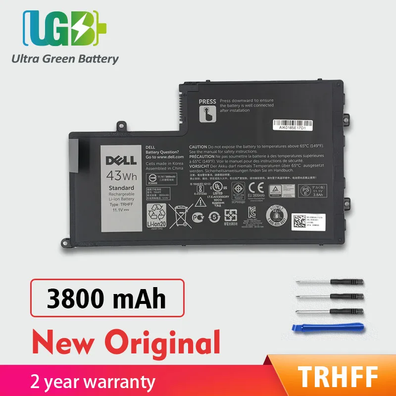 

UGB New Original TRHFF,1V2F6 Battery For Dell Inspiron 14 15-5547 5447 5445 5448 5548, Inspiron 15" Latitude 3450 3550