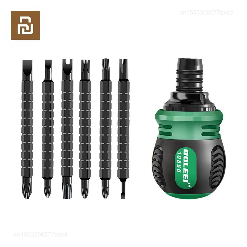 

Youpin Ratchet Screwdriver Set With Multifunctional Adjustable Inner Cross Shaped Triangular Plum Blossom Screwdriver Hand Tools