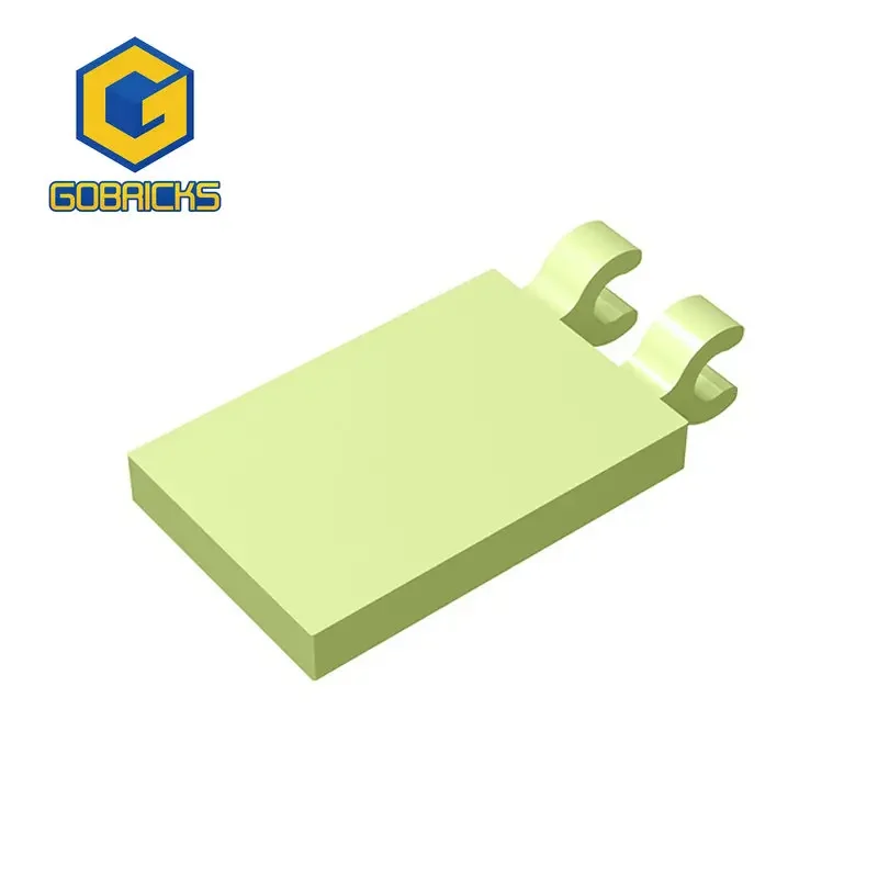 Gobrick 1 шт. MOC 2x3 с 2 зажимами кирпичи совместимые моделями 30350 детали конструктора