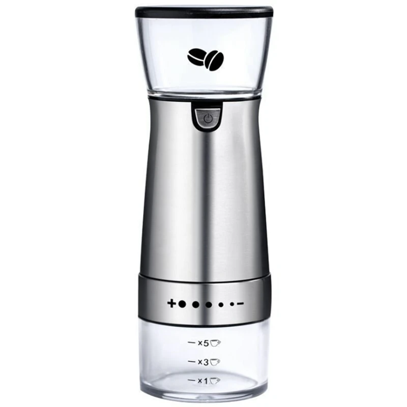 

Electric Coffee Grinder , Rechargeable Portable Spice Grinder Mill with Stainless Steel Blade Coffee Grinder for Beans