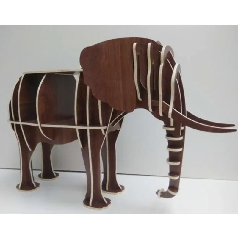 Креативный стол декор слона книжная полка моделирование животных стеллажи