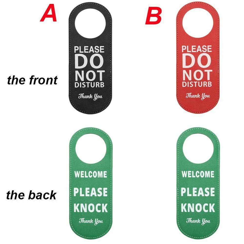 

Do Not Disturb Please Knock Signs Double-sided Door Knobs Meeting Room Door Hanger Tags Label Hanging Tag For Hotel Bar Mall