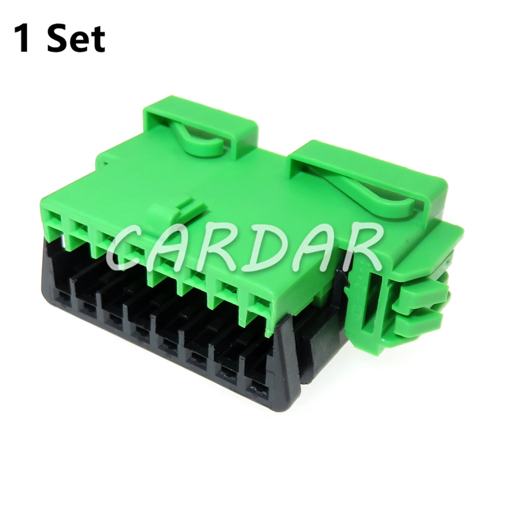 

Зелёный автомобильный диагностический разъем OBD 16 контактов