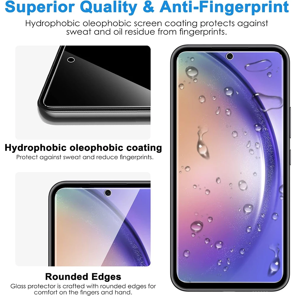 Фото 5-1 шт. закаленное стекло для Samsung Galaxy A12 A22 A32 A42 A52 4G 5G A03 A13 A23 A33 A53 A73 Защитная пленка для экрана Galaxy A52s №5