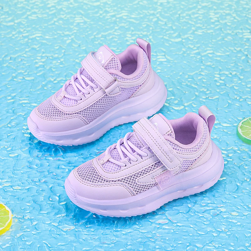 Летняя новая сетчатая дышащая обувь на липучке для спорта и отдыха мальчиков