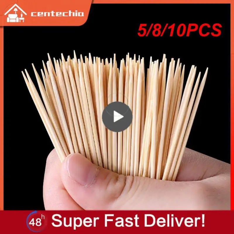 

5/8/10PCS Kitchenware Toothpick Dispenser Household Toothpick Jar Holder Portable Toothpick Holder Slide Cover Toothpicks Tube