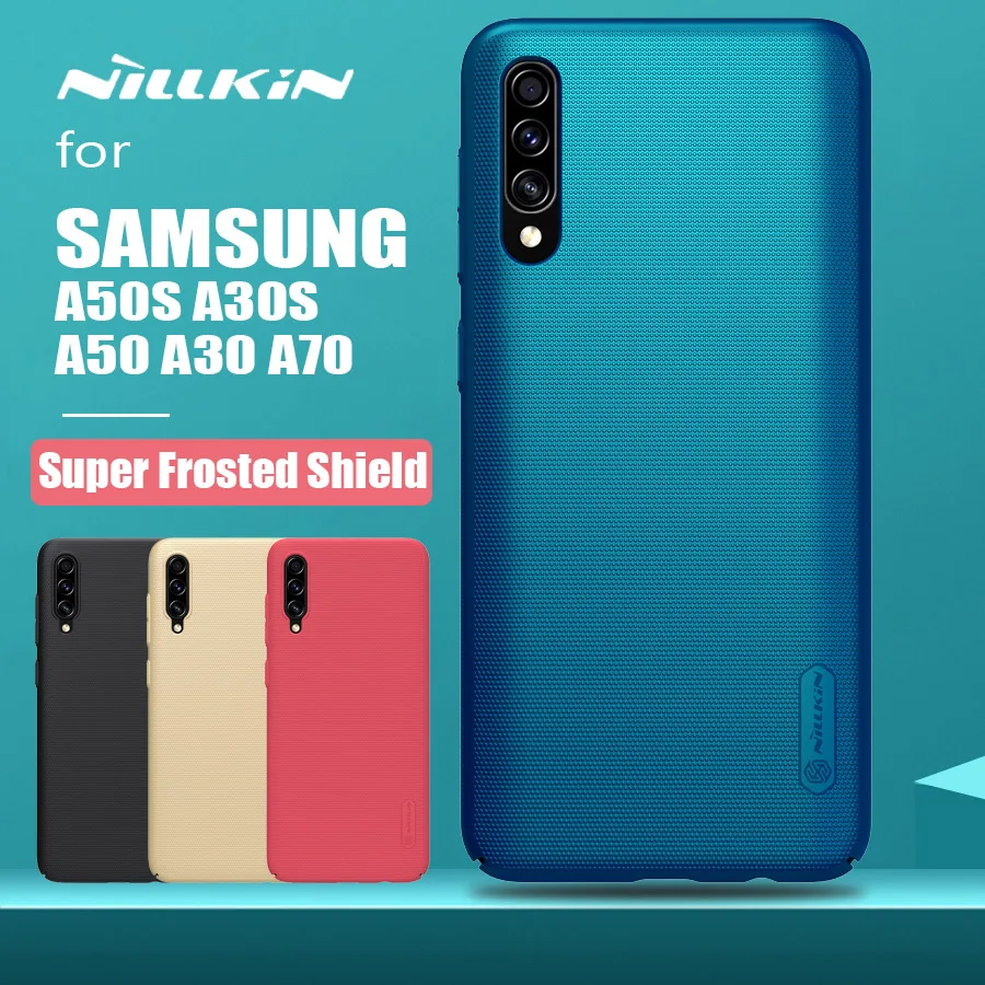 

for Samsung Galaxy A50S A30S A70S A70 A60 A50 A40 A30 A10S Nillkin Frosted Shield Back Cover for Samsung S8 A90 A80 A71 A51 Case