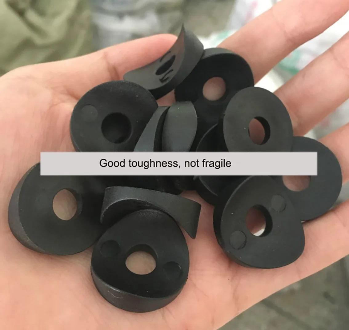 

Black 8-Hole 6-Hole Duck Spout Gasket Hollow Joint Round Pipe Chair Fastening Gasket Sheet Plastic Duck Spout Arc-Shaped Gasket