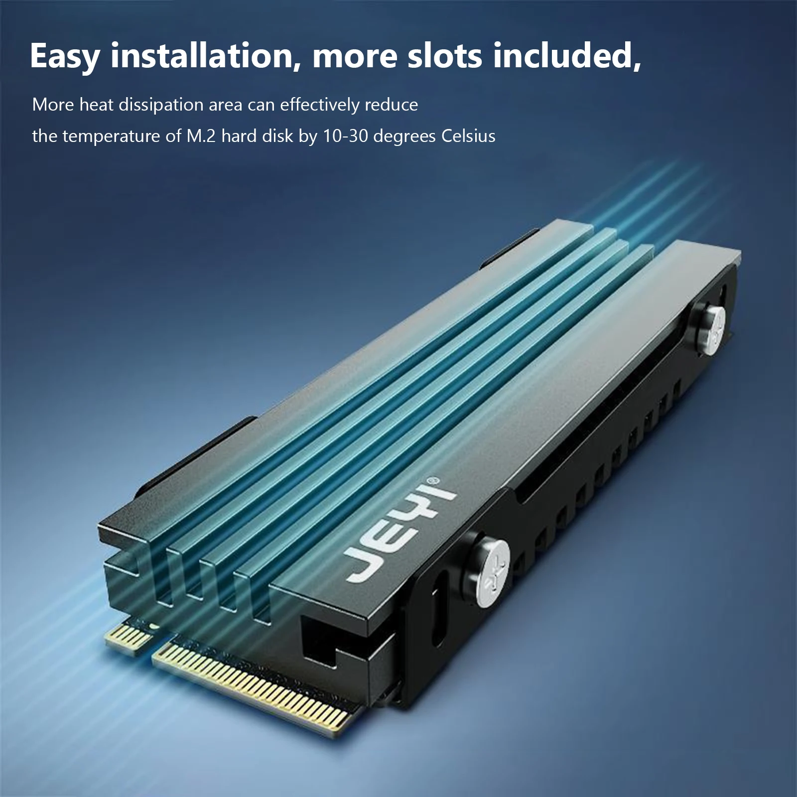 

JEYI радиатор 7 мм ультратонкий M.2 SSD NVMe радиатор пылезащитный M.2 радиатор силиконовые термопрокладки для ITX поддержка шасси для PS5