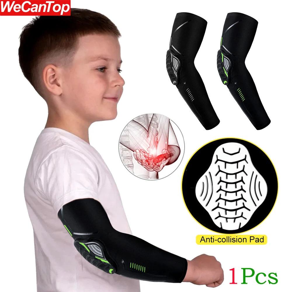 

1Pcs Youth Kids Honeycomb Elbow Pads Guards Batters Protective Gear for Sports Basketball Lacrosse Football Volleyball Skating