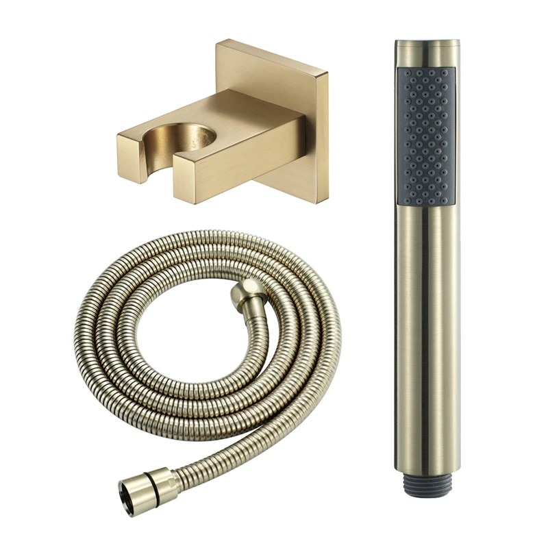 

Upright Handheld Sprayer Set Kit Copper Hand Faucet For Bathroom Hand Sprayer Shower Head Self Cleaning With Shower Seat