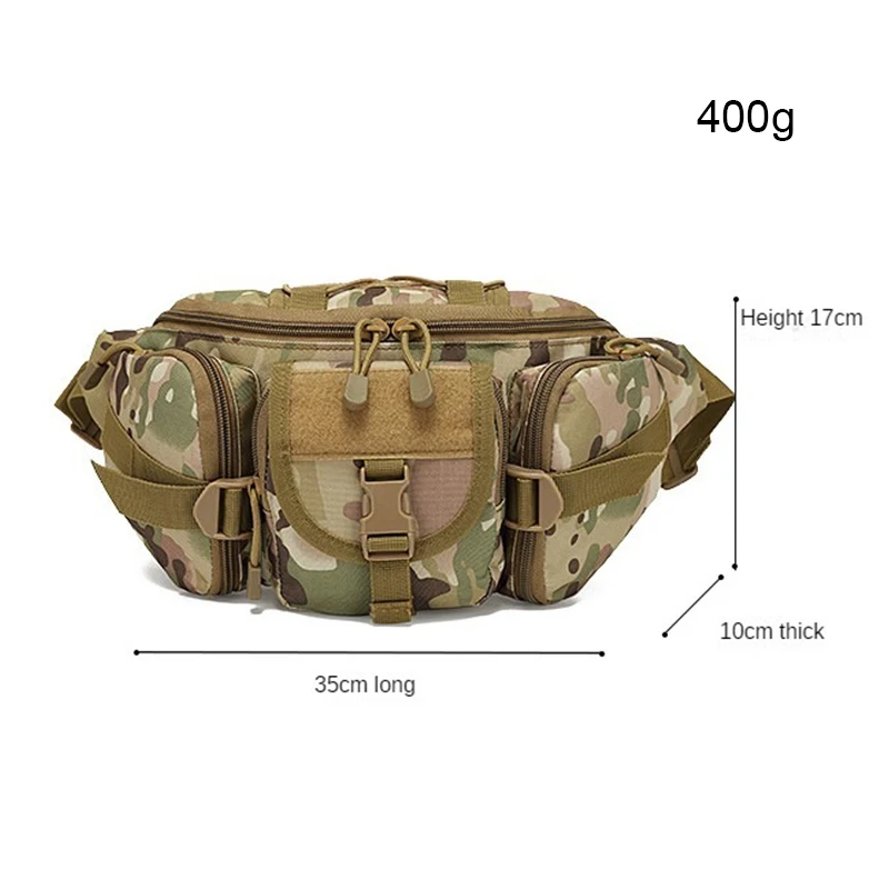 Hot Sell Tactical Molle Pouch Belt Waist Outdoor Sprots Hiking Camouflage Fishing Belt Bum Waist Bag Fanny Pack