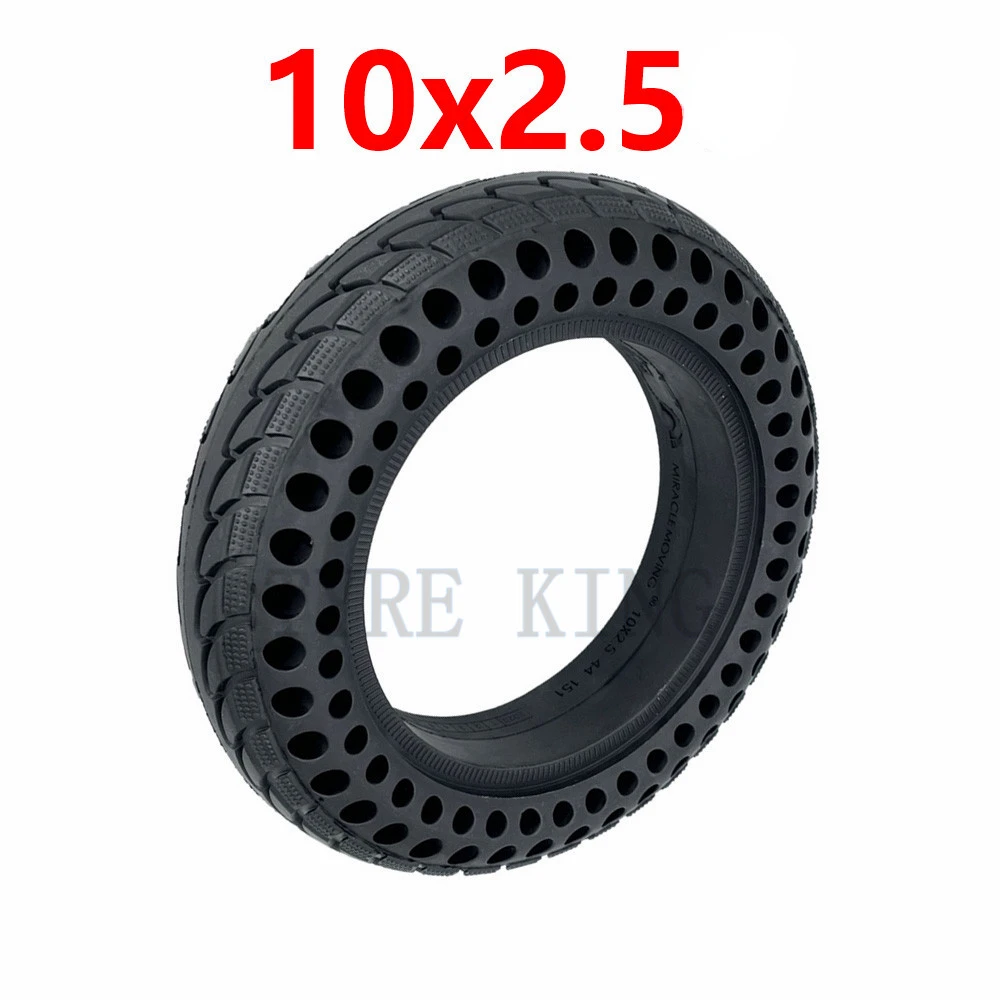 

High Quality 10x2.5 Double Honeycomb Solid Tire 10x2.5-6.5 Thickened Tyre for Ninebot Max G30 Electric Scooter Parts