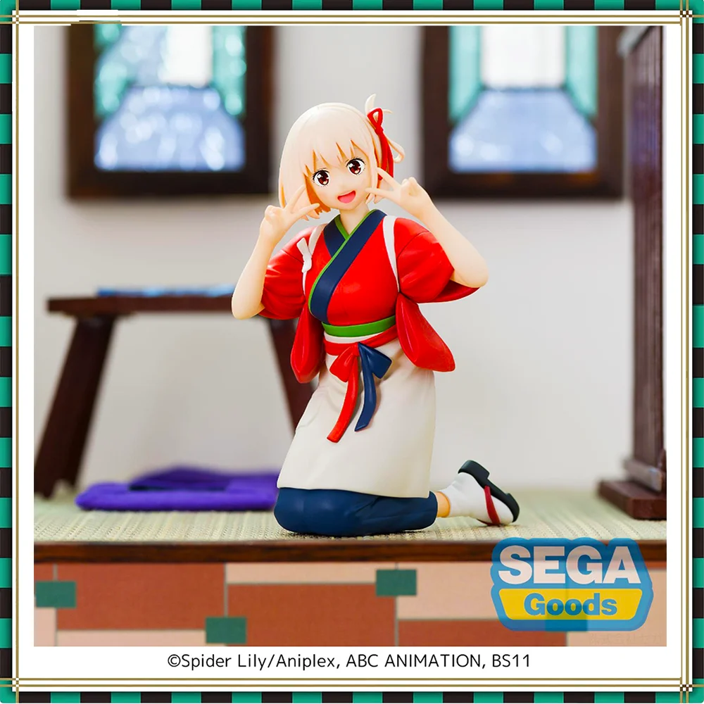 Фигурка ликориса аниме SEGA, оригинальная Аниме Фигурка чизато нишикиджи такина, аниме Chokonose, полная модель, пробка-лапша