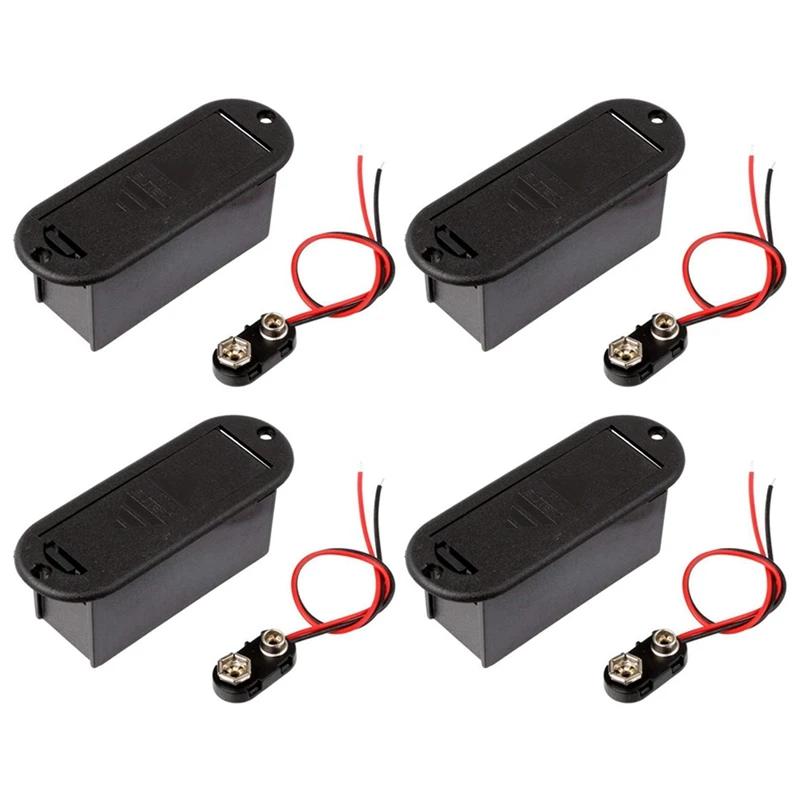

Чехол с держателем батареи 4X 9V для активного звукоснимателя бас-гитары