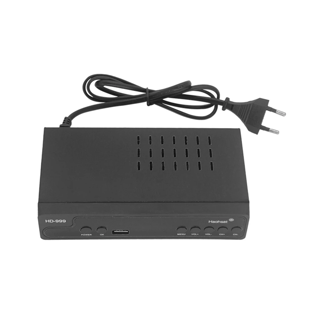 

DVB T2HD-999 цифровой спутниковый приемник TV Box WiFi Media Player Set Top Box Kit EU Hevc 10-битный цифровой спутниковый ресивер