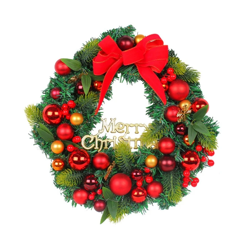 

50LB Holiday Artificial Christmas Wreath Front Door Wreath Decorations for Party Home