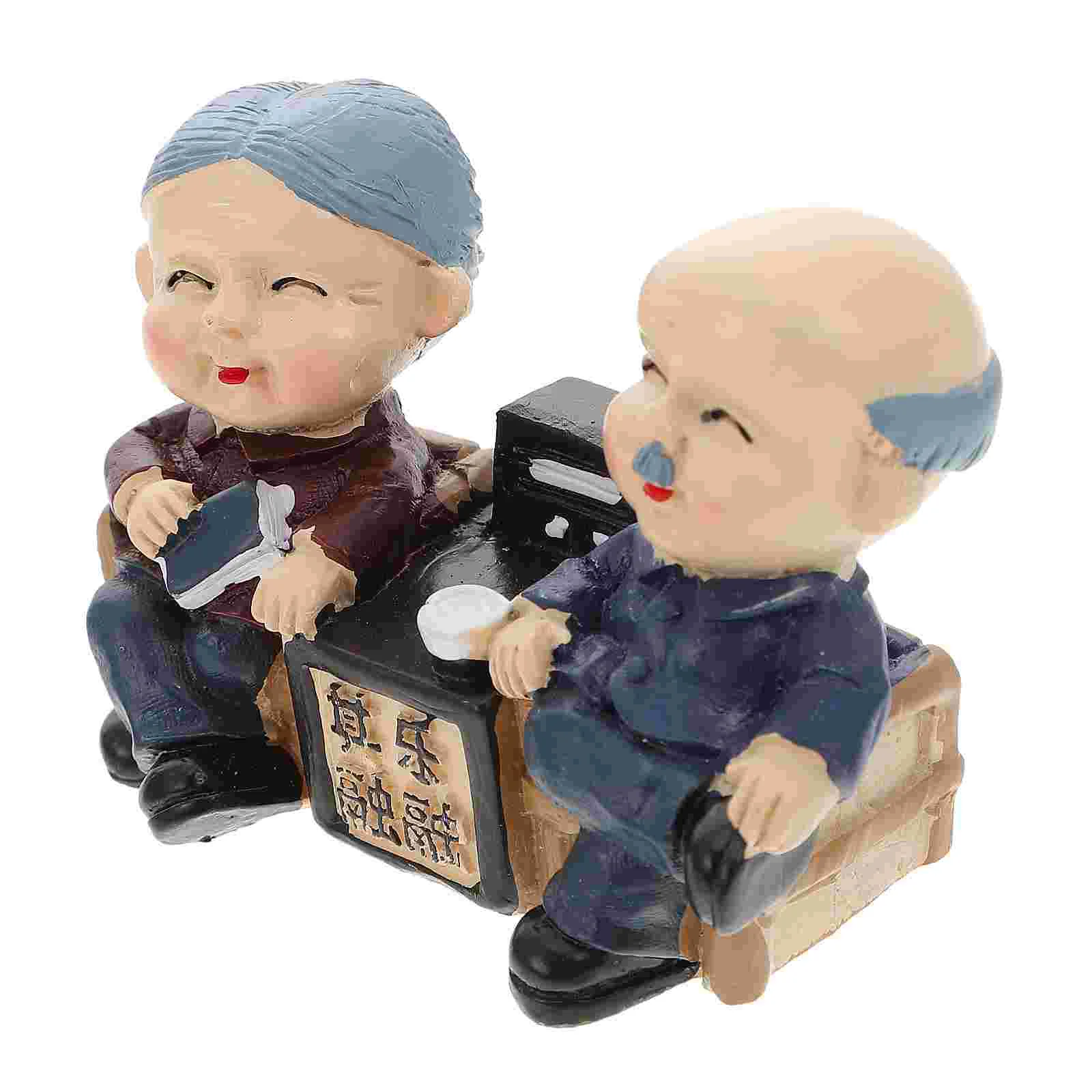 

Wedding Couple Elderly Figurines Figurine Statue Cake Decorations Couplescraft Anniversary Resin Ornament Decoration People