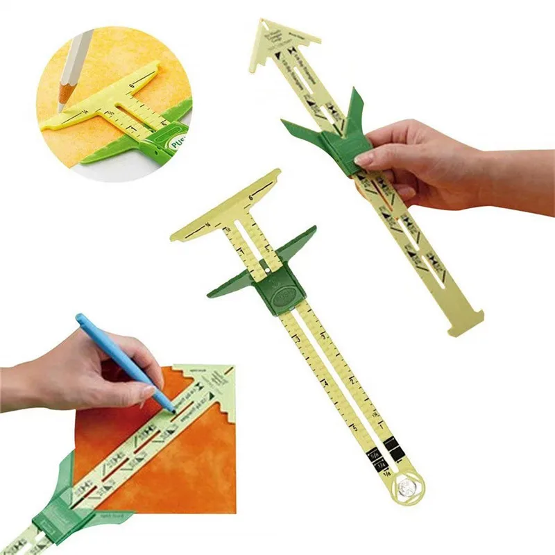 

5-IN-1 Multifunctional Measuring Sewing Tool Patchwork Sliding Gauge Quilting Seam Ruler Tailor Ruler Tool Accessories Home Use