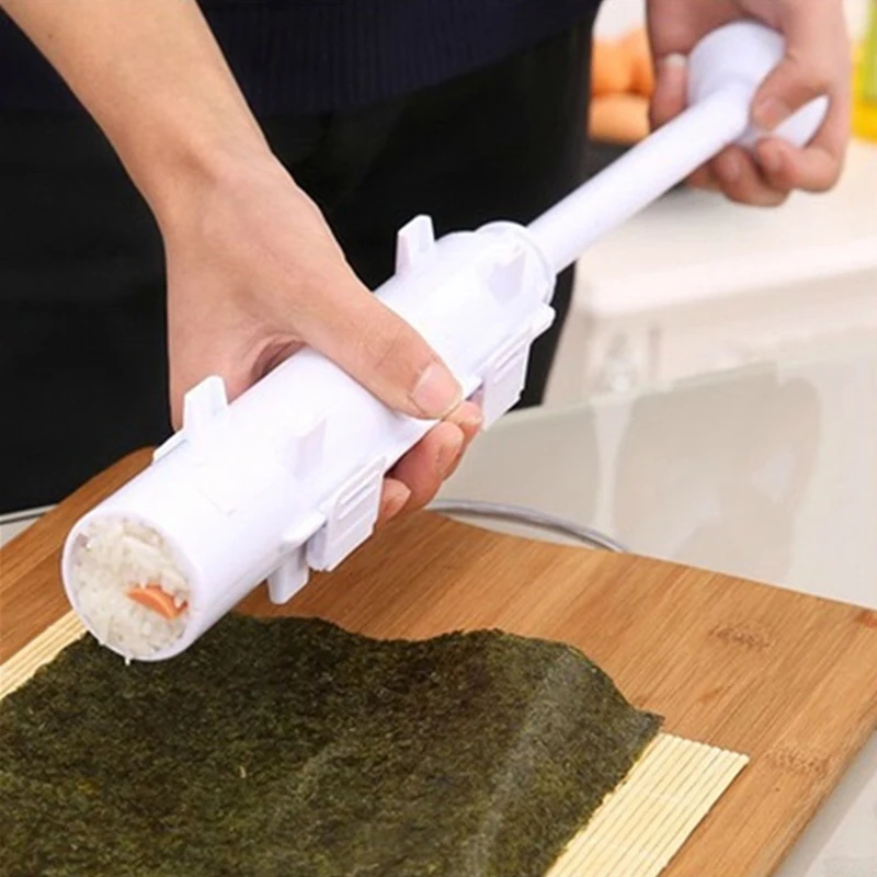 

Quick Sushi Maker Roller Rice Molds Vegetable Meat Rolling Gadgets DIY Device Making Machine Kitchen Ware Home Bento Accessories