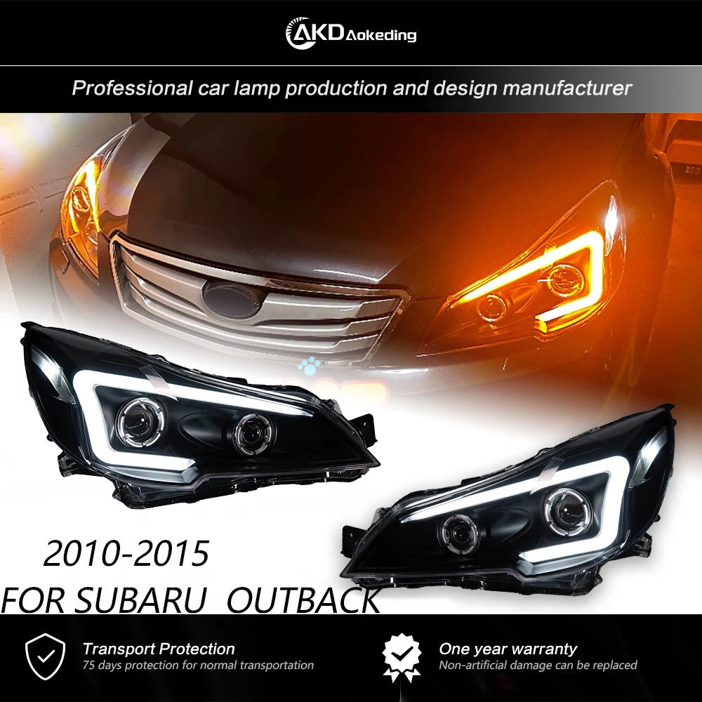 AKD стайлинг фары для Subaru Legacy светодиодный 2010-2015 Outback DRL сигнал поворота Дальний