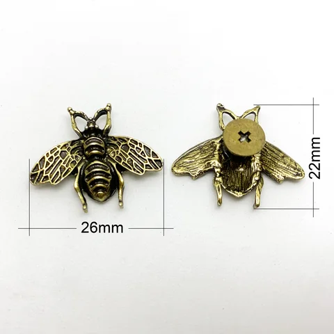 Металлические пуговицы в виде пчелы 4 шт.