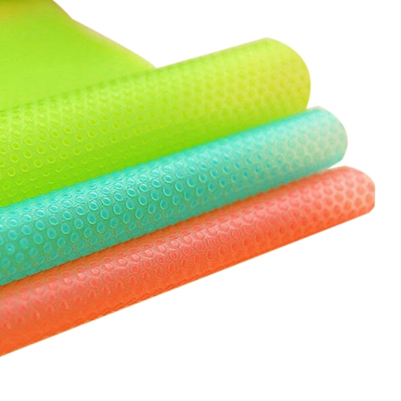 

Refrigerator Cushion Pad Washable 10 Pieces EVA Transparent Refrigerator Shelf Liner Reusable Kitchen Refrigerator Pad