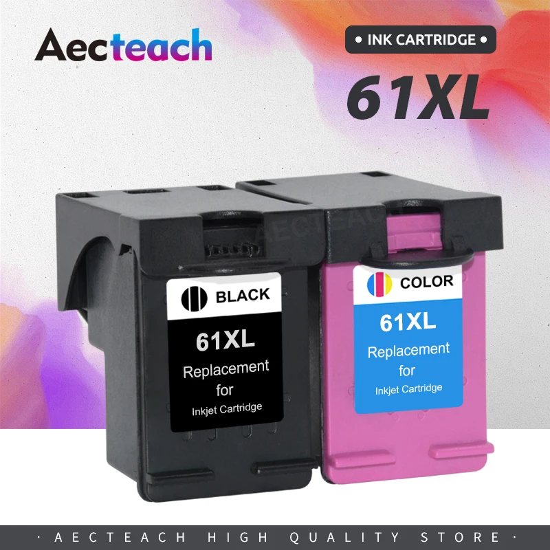 

Aecteach 61XL ink Cartridge for HP61 61 XL FOR HP61XL Cartridges For HP 1000 1010 1050 1510 2000 2050 2510 3000 3050 Envy 4500