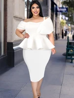 white women tops summer 2022 fashion off shoulder halter high waist peplum blouses ladies evening cocktail party shirts big size