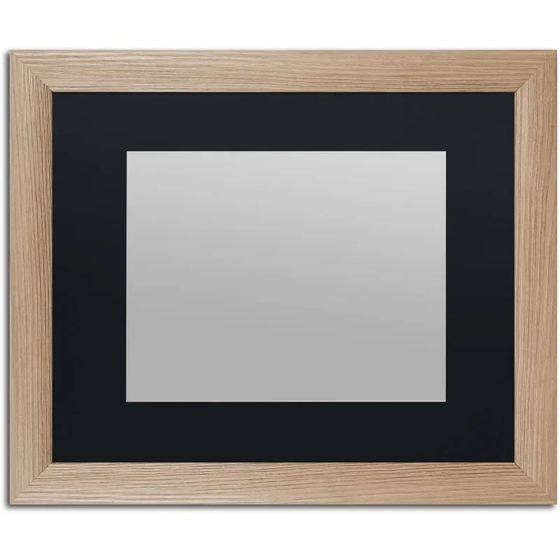 

Heavy-Duty 16x20 Birch Wood Picture Frame with 11x14 Black Mat