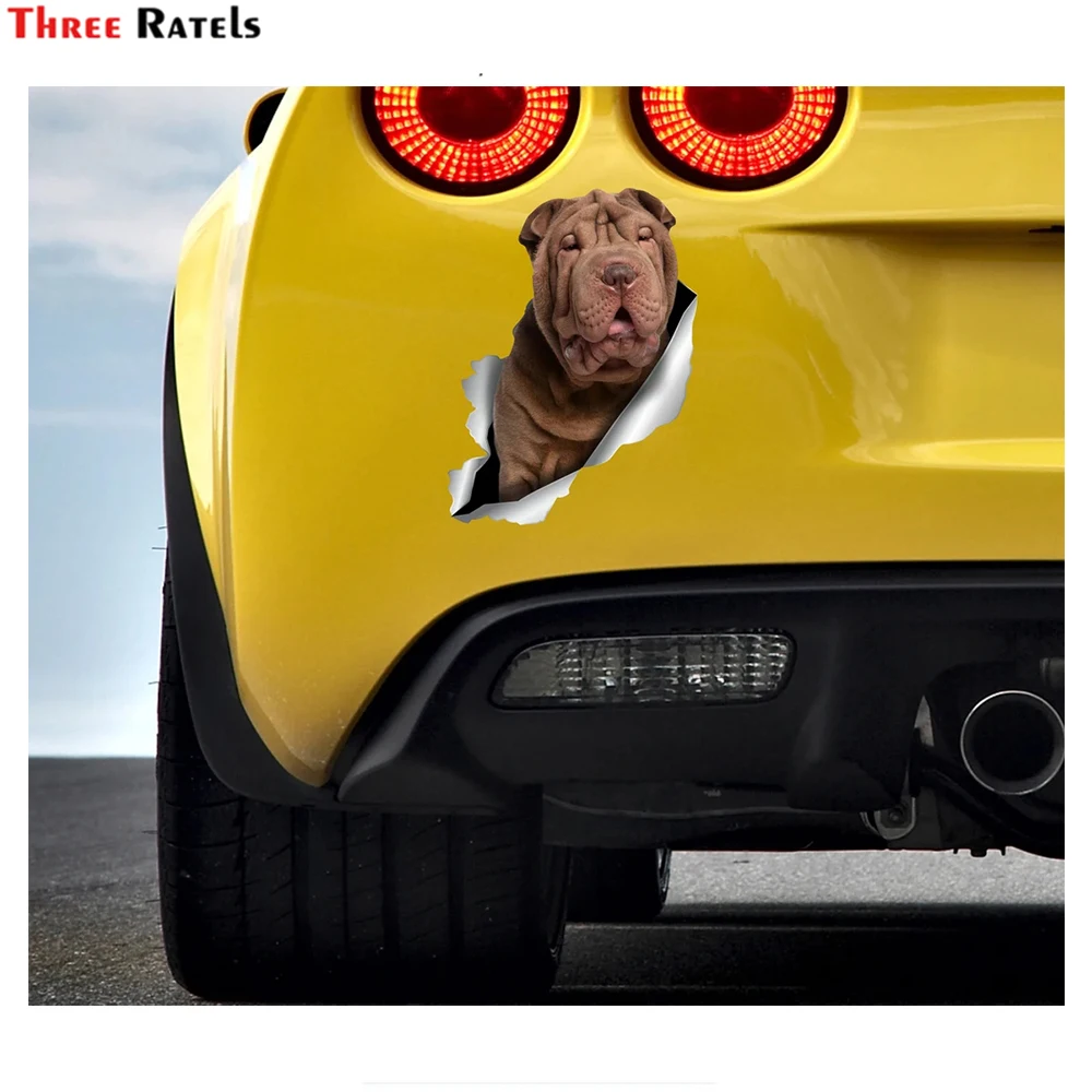 Наклейки Three Ratels i643 Shar Pei, наклейки и наклейки для собак, аксессуары для Audi A3, BMW Serie 1 (art.: 3920cf388beab) - 3920cf388beab