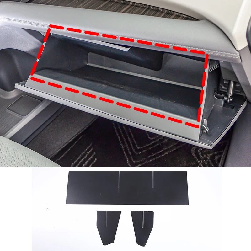

For 2021-2023 Toyota Sienna ABS Black car styling Glove Box Divider Storage Box Organizer Accessories Car Interior Accessories
