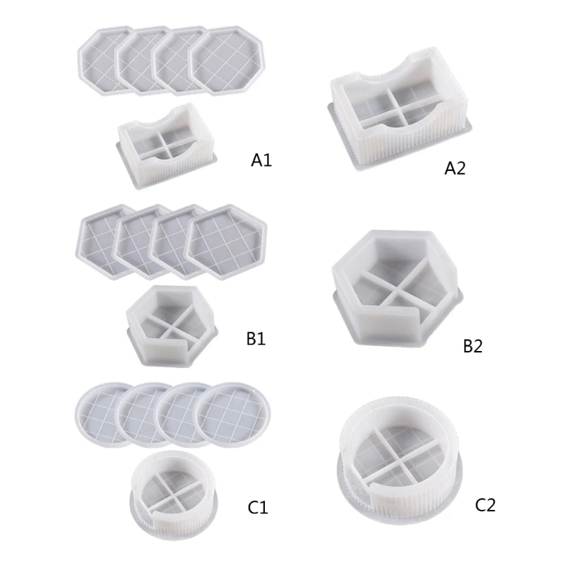 

Силиконовые формы под горку, круглые Восьмиугольные горки, фотообои для поделок «сделай сам», коврики для чашек, украшение для офиса и дома, ...
