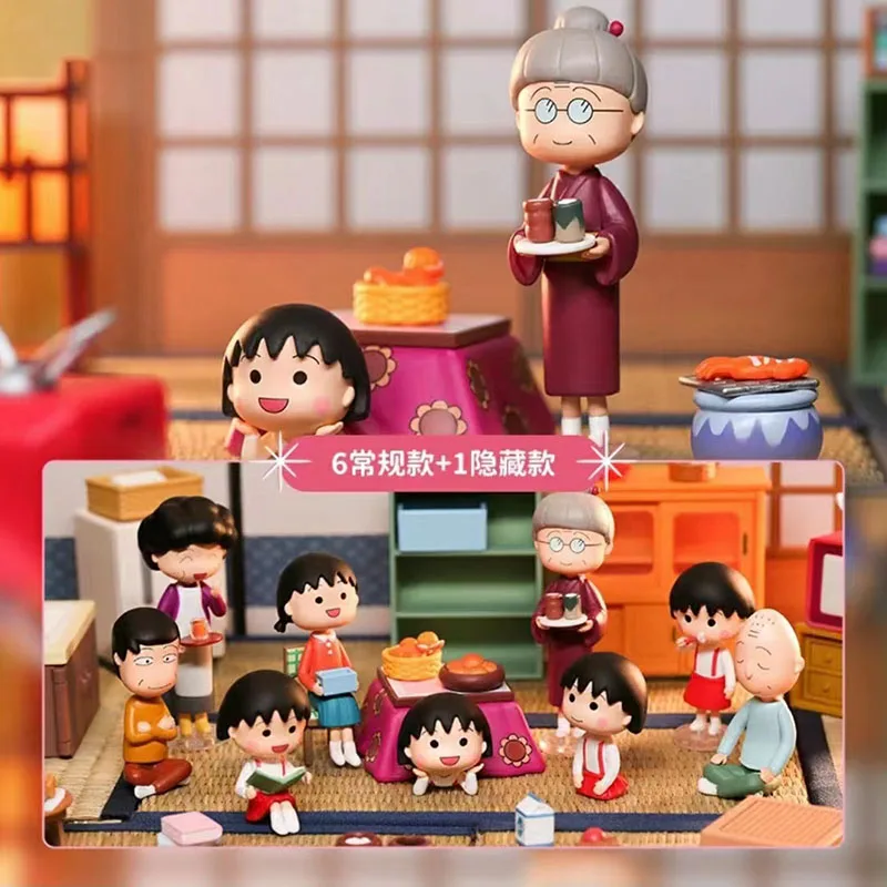 

Оригинальная игрушка Лидер продаж Серия времени семьи кавайная Chibi Maruko-Chan экшн-фигурка куклы игрушки подарок на день рождения для девочек