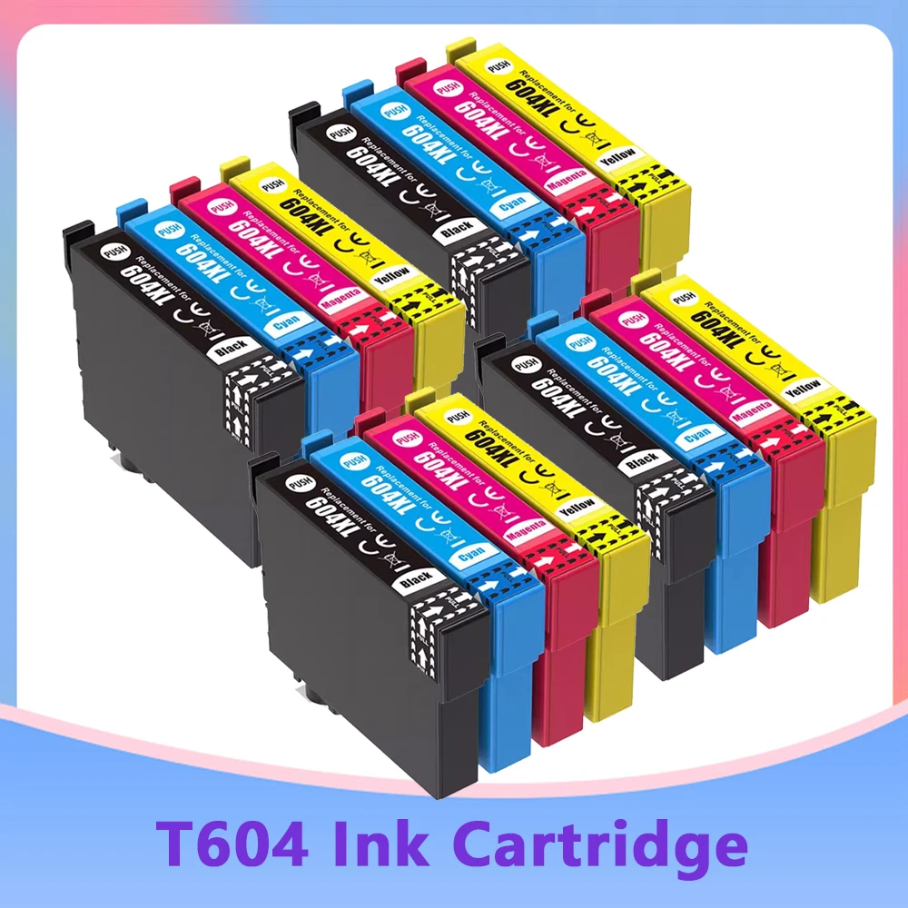 

Compatible Ink Cartridge 604XL T604XL T604 XL For Epson WF-2910 WF-2930 2935 WF-2950 XP-2200 4205 2205 3200 3205 XP-4200