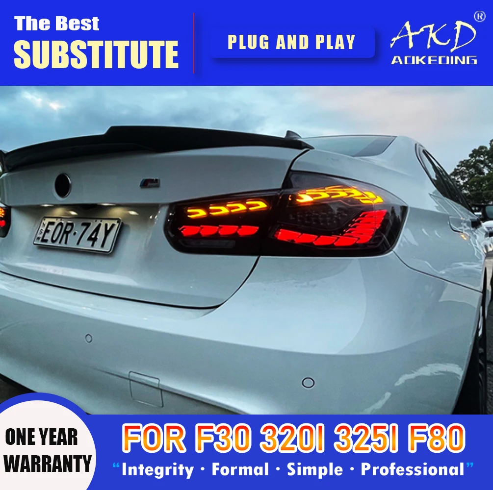 

AKD Tail Lamp for F30 F35 LED Tail Light 2013-2019 320i 325i 330i M3 Rear Fog Brake Turn Signal Automotive Accessories